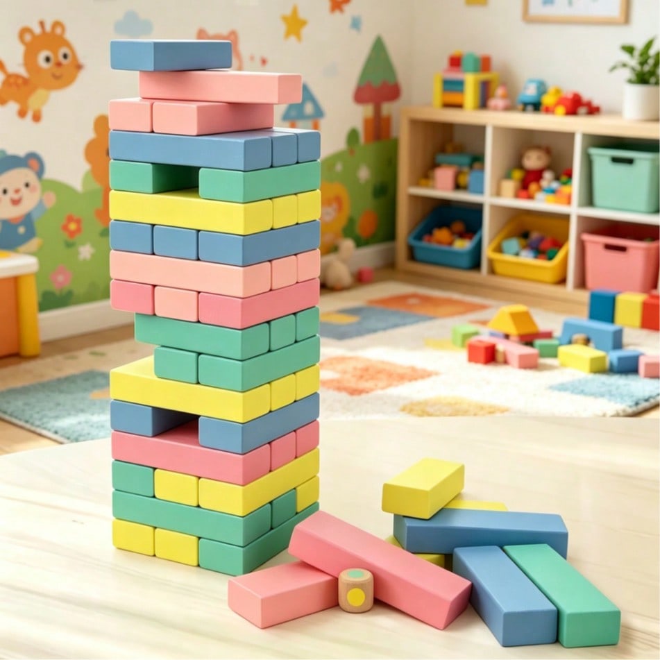 Ahşap Denge ve İstifleme Kules - Kids Education Number incelemesi ve fiyatı